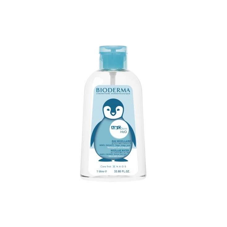 Bioderma ABCDerm H2O micellar cleansing water baby and children dry skin 1000 ml