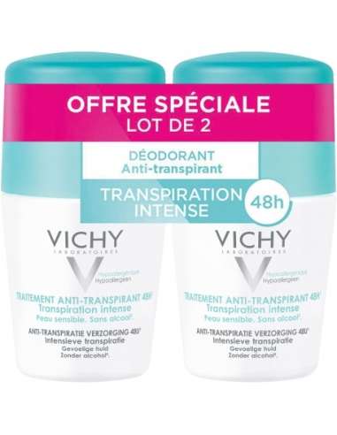 Vichy Deodorant Anti-perspirant roll-on 2 x 50ml