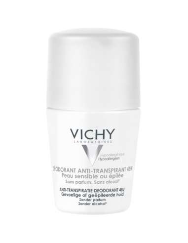 Vichy 48h Antitranspirant Deodorant – Roll-on – Empfindliche Haut 50 ml