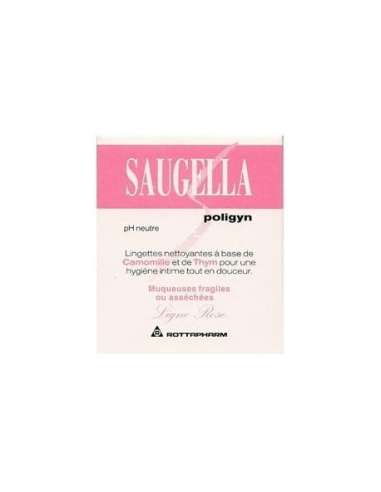 Saugella Polygin Rose Line Fragile or Dried Mucous membranes 10 Wipes