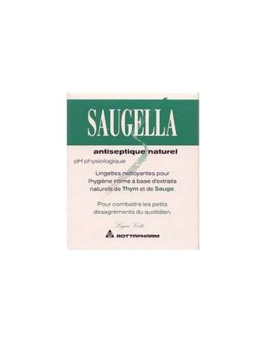 Saugella Natural Antiseptic Wipes X 10