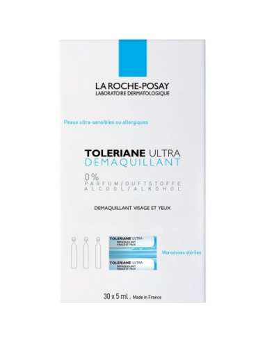 La Roche-Posay Toleriane Ultra Face and eye make-up remover for ultra-sensitive to allergic skin Sterile single doses 30 x 5ml