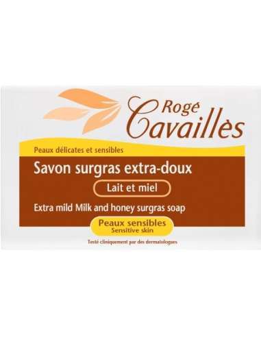 Rogé Cavaillès Savon Surgras Extra-doux Lait et Miel 150 G