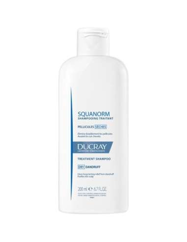 Ducray Squanorm Shampooing traitant antipelliculaire pellicules sèches 200 ml