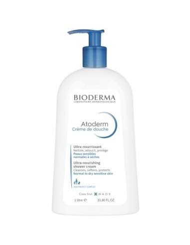 Bioderma Atoderm Crème de douche hydratante peau normale et sèche 1000 ml