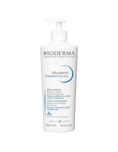 Bioderma Atoderm Intensive Balm cuidado nutritivo y calmante para pieles sensibles muy secas 500ml