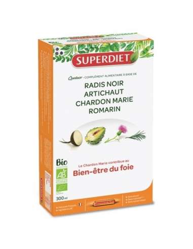 Super Diet Quatuor Bio Bien-être Du Foie 20 ampoules