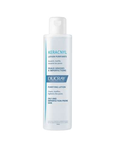 Ducray Keracnyl Lotion purifiante anti-imperfections peaux grasses à tendance acnéique 200 ml