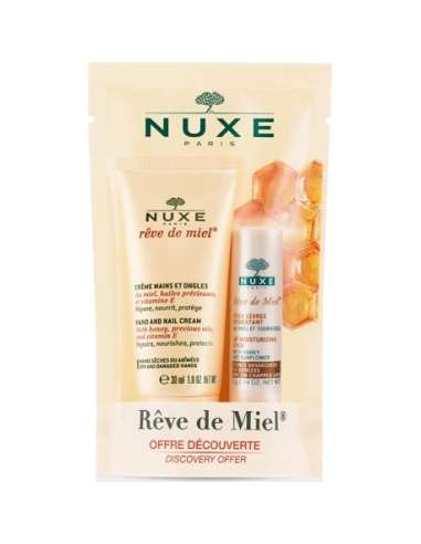 Nuxe Rève de Miel Hand and Nail Cream 30 ML + Free Stick
