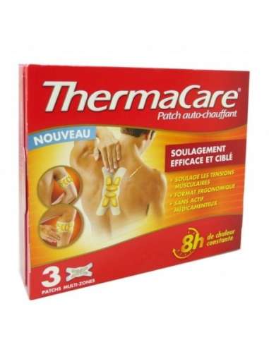 Thermacare Multi-Zone Pain Relief Parche Calentador 3 Parches