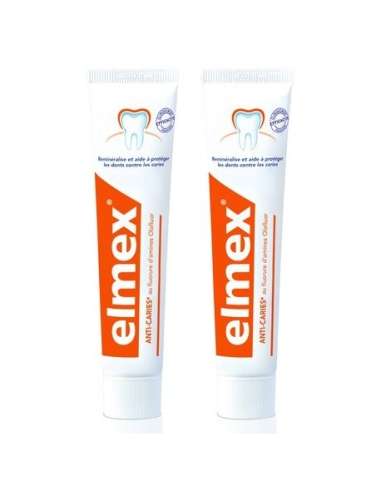 Elmex Dentifrice Anti-caries 2 x 75 ml