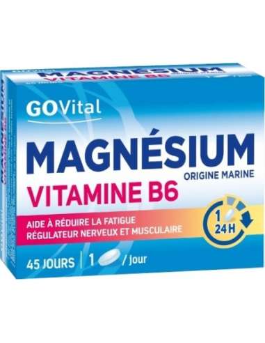GoVital Magnesium Vitamin B6 45 Tablets
