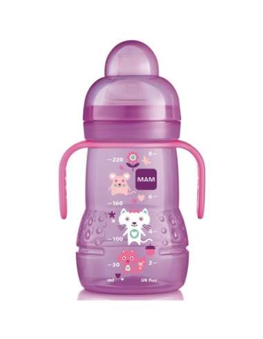MAM Purple Transition Baby Bottle 220 ml