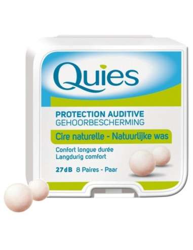 Quies Hearing Protection Natural Wax 8 Pairs