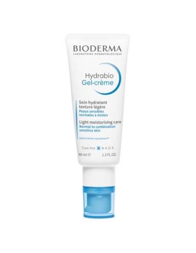 Bioderma Hydrabio Gel-Crème hydratant visage peaux sensibles déshydratées 40 ml