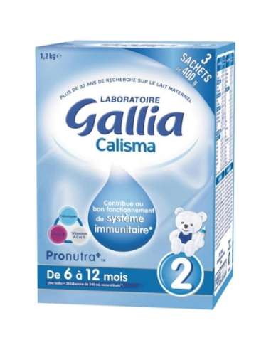 Gallia 2 Calisma Milk 6 to 12 Months 3 Sachets of 400 g