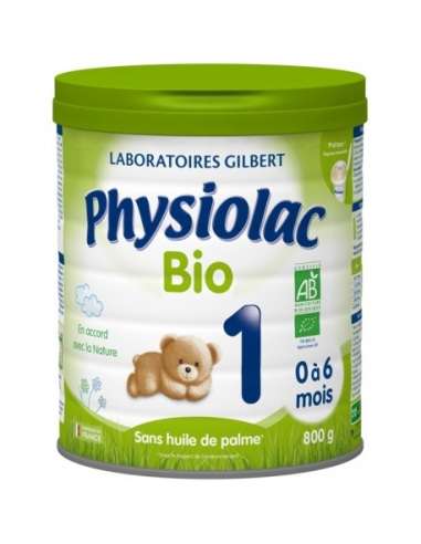 Physiolac 1 Organic 0 to 6 Months 800g