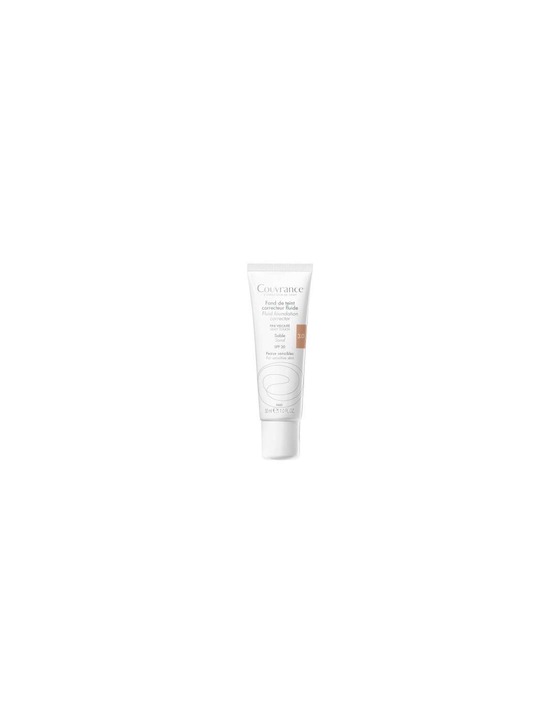 Avène Couvrance Fond de teint correcteur unifiant fluide Sable N°3.0 ...