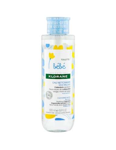 Klorane Baby Calendula Cleansing Water Lenitivo Pelle Normale 500ml