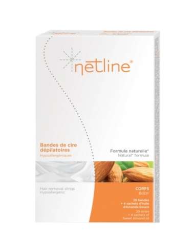 Netline Body Depilatory Wax Strips x 20