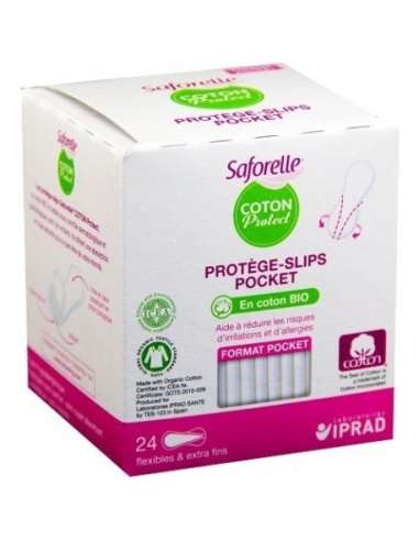 Saforelle Cotton Protec Organic Pocket Panty Liners x 24