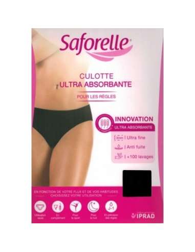 Saforelle Culotte Ultra Absorbante Pour Les Règles Taille S