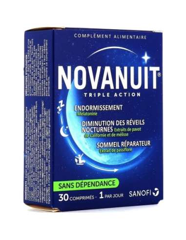 Novanuit Triple Action 30 Gélules
