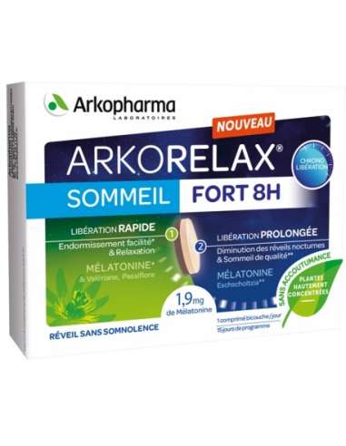 Arkopharma Arkorelax Strong Sleep 8h 30 Tablets