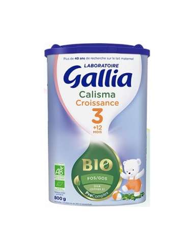 Gallia Calisma 3 Growth Organic 800g