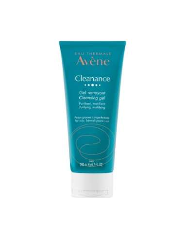 Avène Cleanance Purifying mattifying cleansing gel combination, oily skin with imperfections or acne-prone skin 200ml