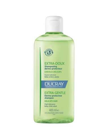 Ducray Extra-Doux Shampooing quotidien dermo-protecteur cheveux normaux et délicats de toute la famille Capsule 400ml