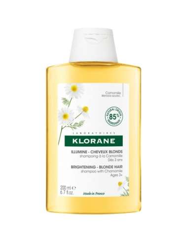 Klorane Shampoing à la Camomille Illumine Cheveux blonds 200 ml