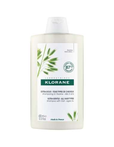 Klorane Shampoing Extra-doux Tous types de cheveux à l'Avoine 400 ml