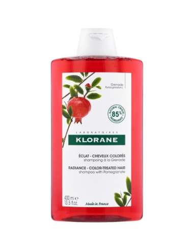 Klorane Granatapfel-Glanz-Shampoo für granatapfelgefärbtes Haar, 400 ml