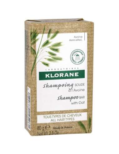 Klorane Solid shampoo with oats All hair types 80 g