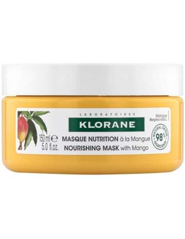 Klorane Mango Maschera Nutriente con Mango Capelli Secchi 150ml