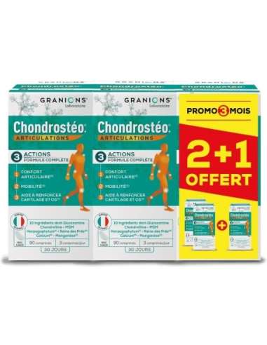 Chondostreo Joints 90 tablets x 2 + 1 free box