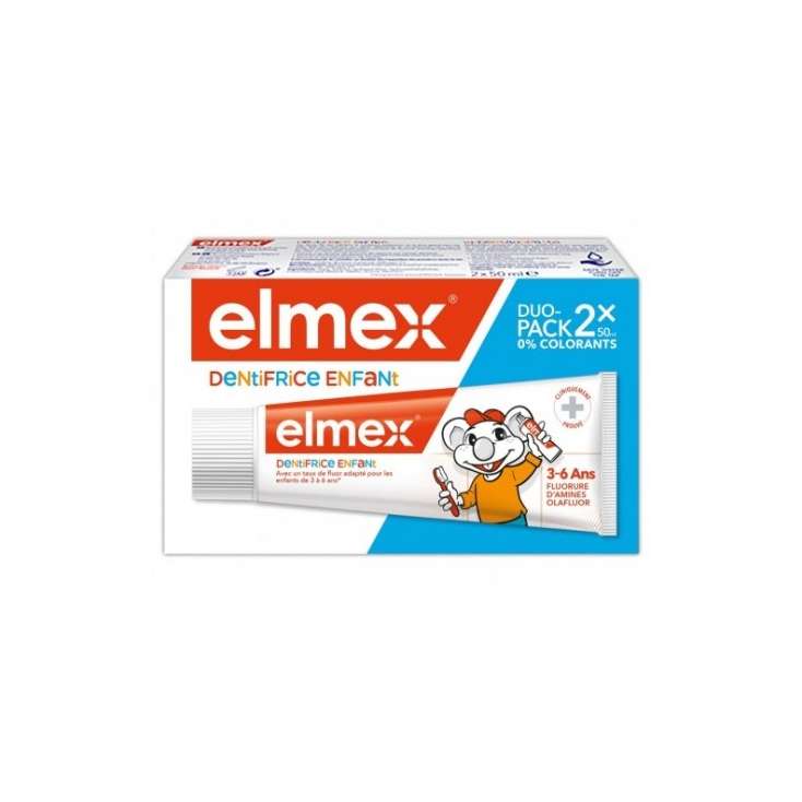 ELMEX 歯磨き粉 3-6 年用 2 x 50ml