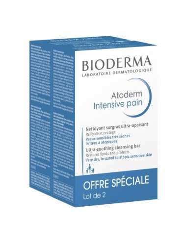 Bioderma Atoderm Intensive Surgras Cleansing Bar Body and Face Sensitive Skin 2 x 150g