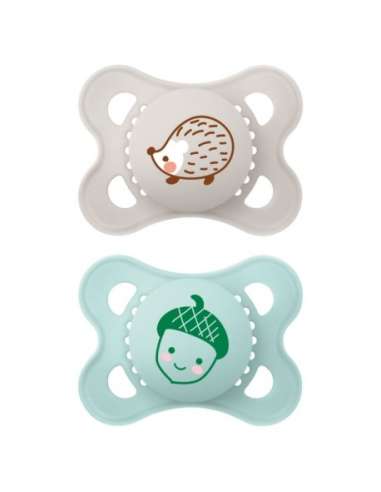 MAM Nature Pattern Silicone Pacifiers 2-6 months