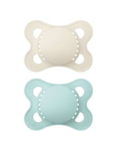 MAM Plain Nature Silicone Pacifiers 2-6 months