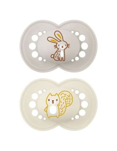 MAM Nature Pattern Silicone Pacifiers +16 months