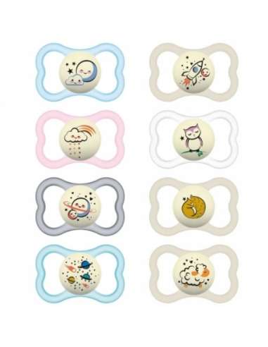 Mam Pack of 2 Supreme Night Pacifiers 18 months +