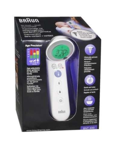 Braun Thermometer Non Contact + Contact BNT 400