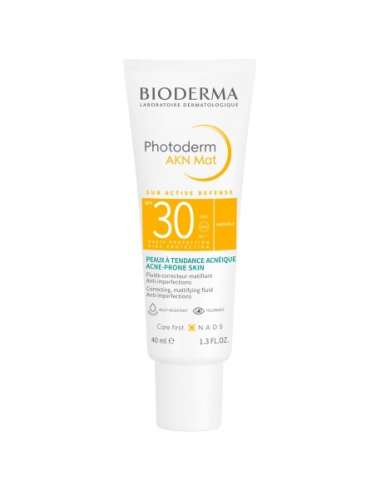Bioderma Photoderm AKN Mat, anti-blemish mattifying corrective fluid for acne-prone skin 40ml